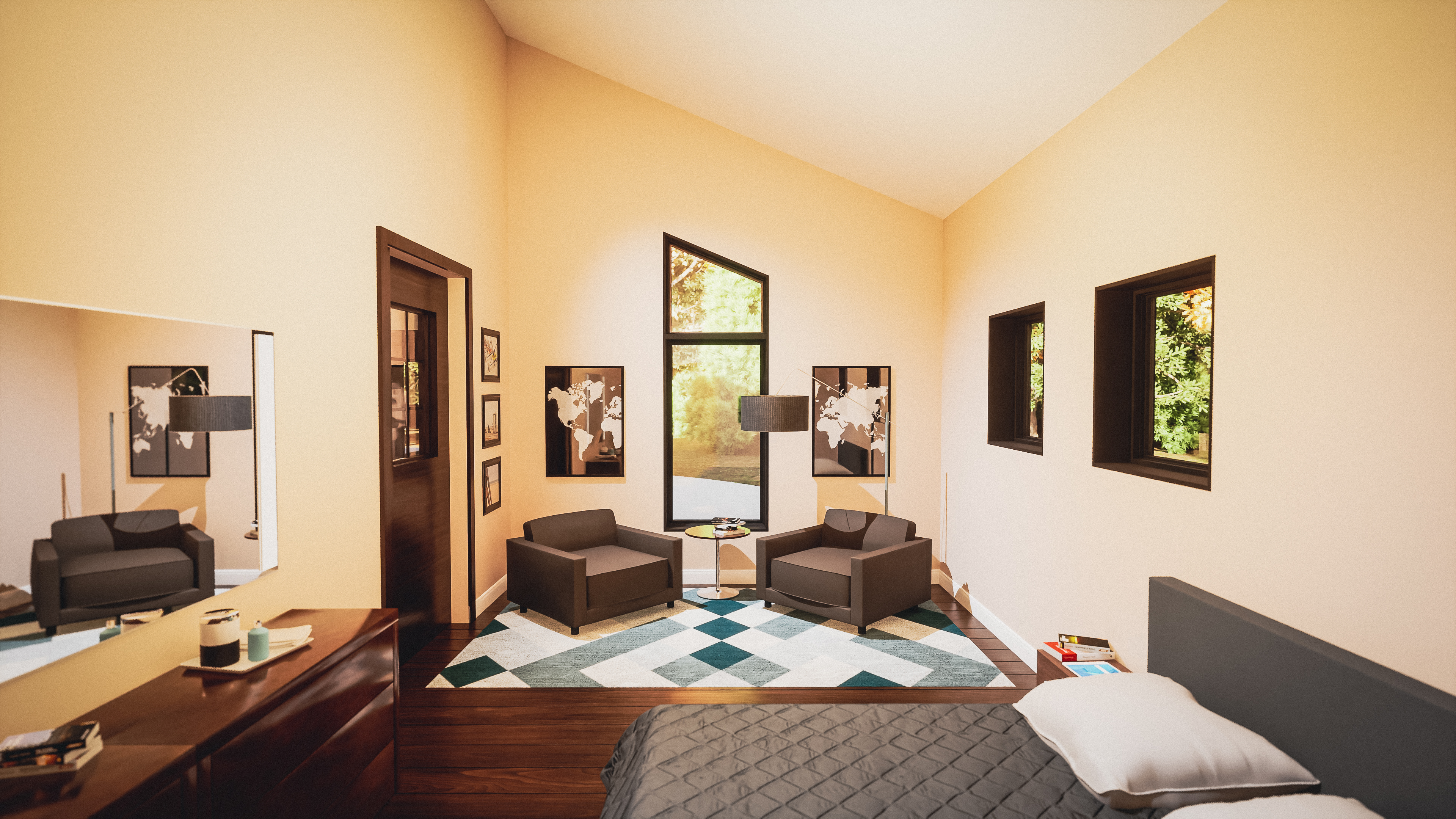 Rendering of Interior - Master Bedroom