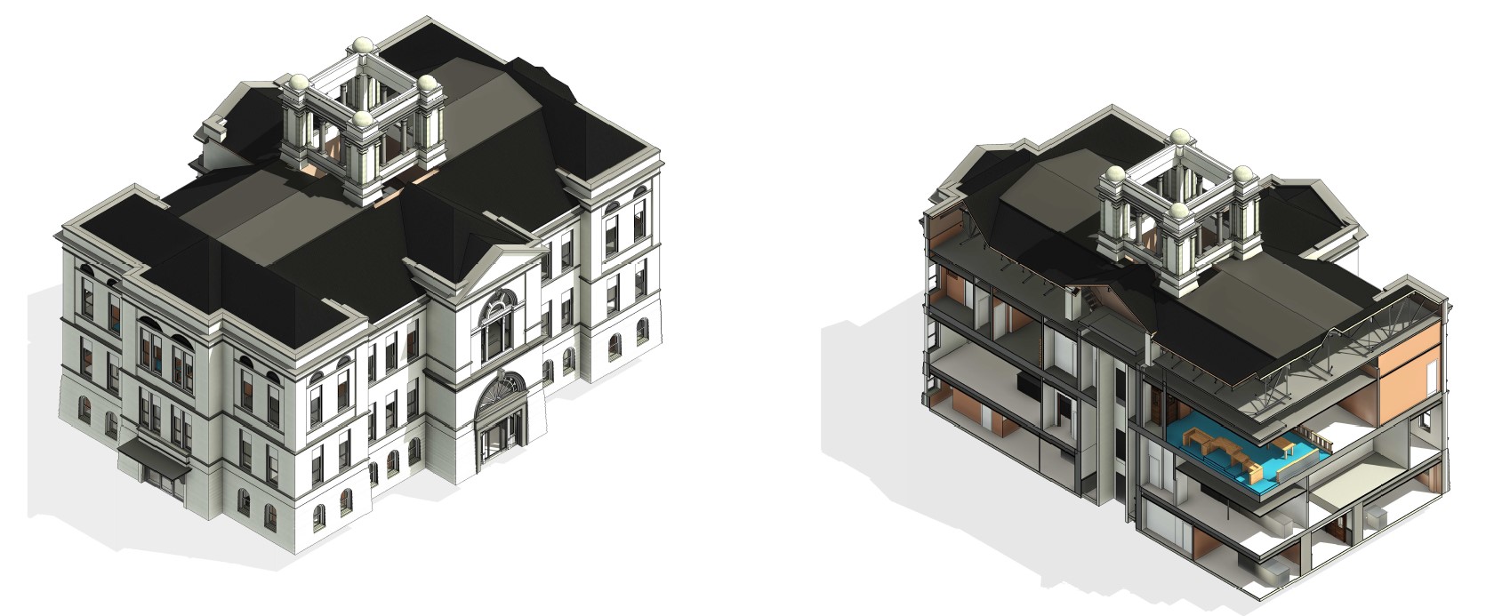 3D Isometric with Cutaway